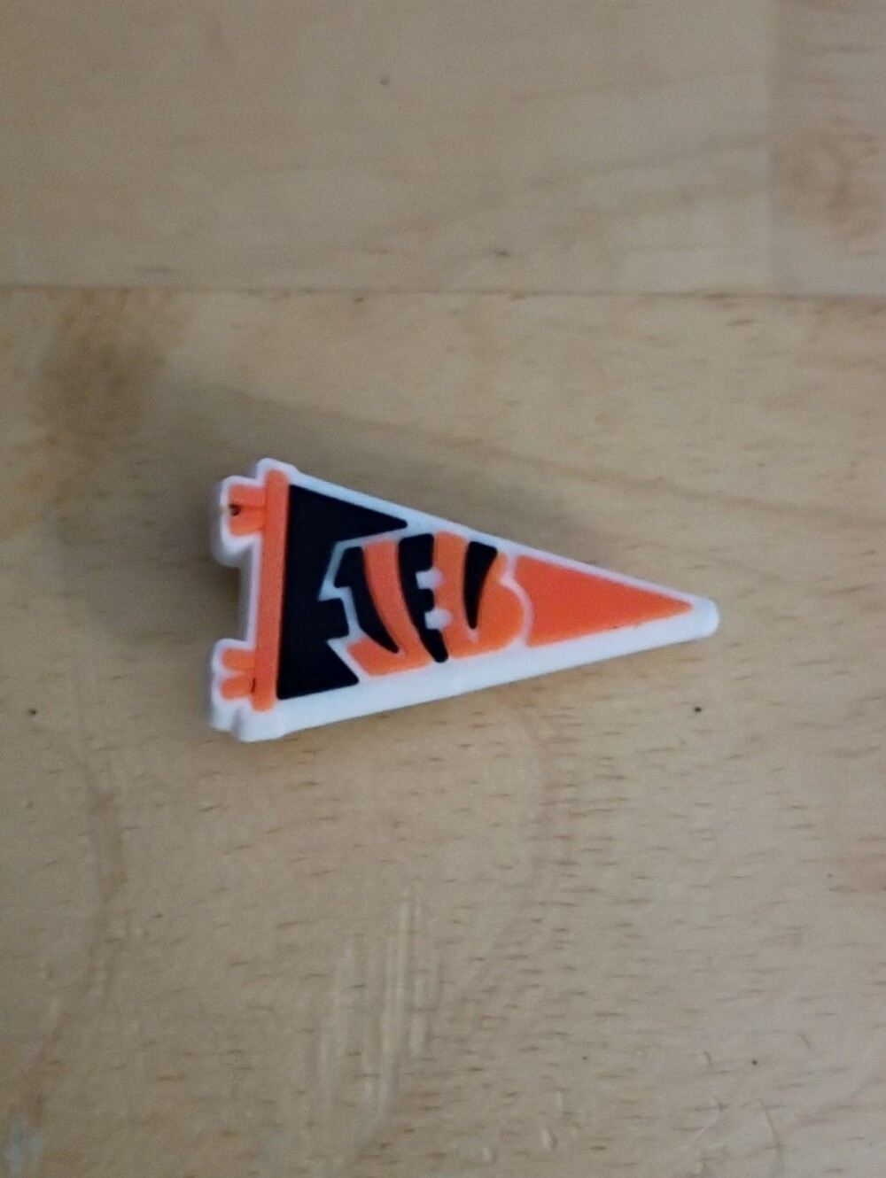 10 for $10 Jibbitz Croc Charms - NFL Football Cincinnati Bengals Pennant Flag